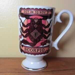11 oz smug mug scorpio Arnart Royal Crown by Elena Zodiac vintage (W4516)